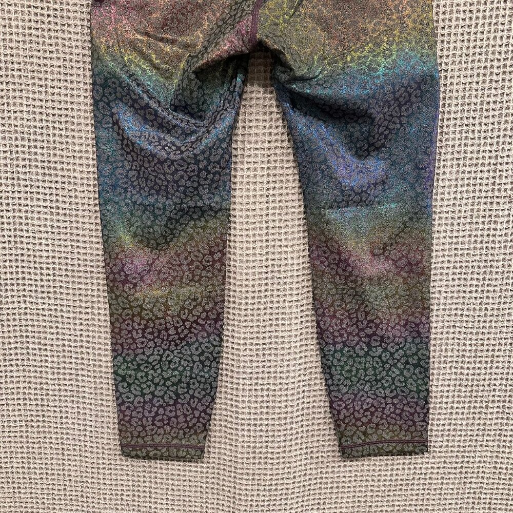 GRRRL high-waisted iridescent rainbow leopard Leggings Amanda/Heather (M/L) - Picture 7 of 10